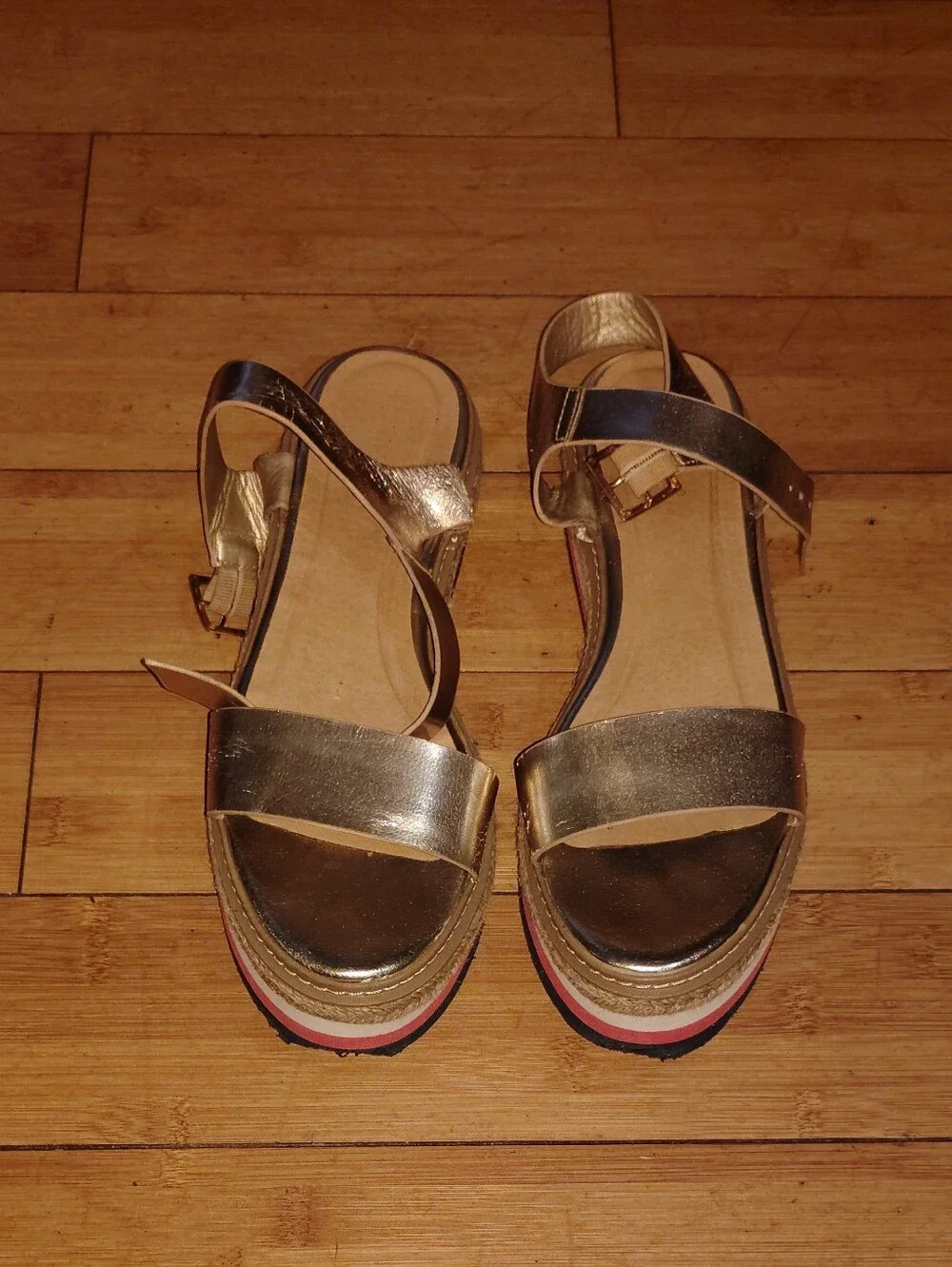 Women's Gold Platform Sandals